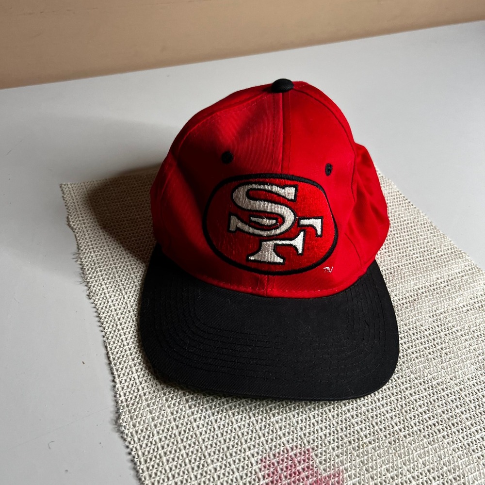 Vintage Sports Specialties San Francisco 49ers Snapback Hat Red Black NFL SF Cap